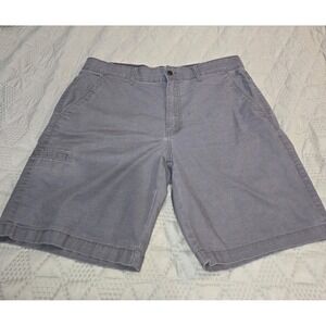 Brahma Canvas Shorts Mens 36 Gray Relaxed Fit 9 in Inseam Stretch UtilityHiking